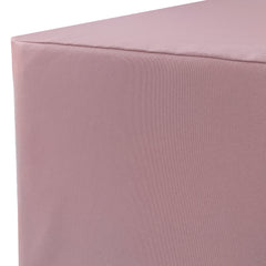 6 ft Fitted Polyester Tablecloth Rectangular Dusty Rose