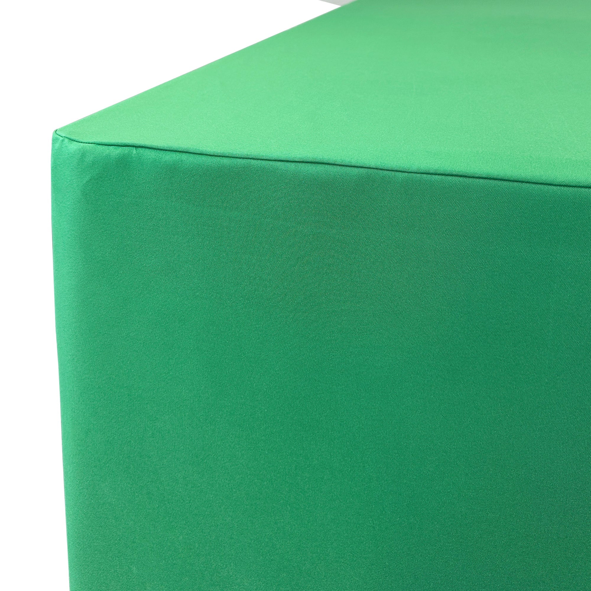 6 ft Fitted Polyester Tablecloth Rectangular Emerald Green