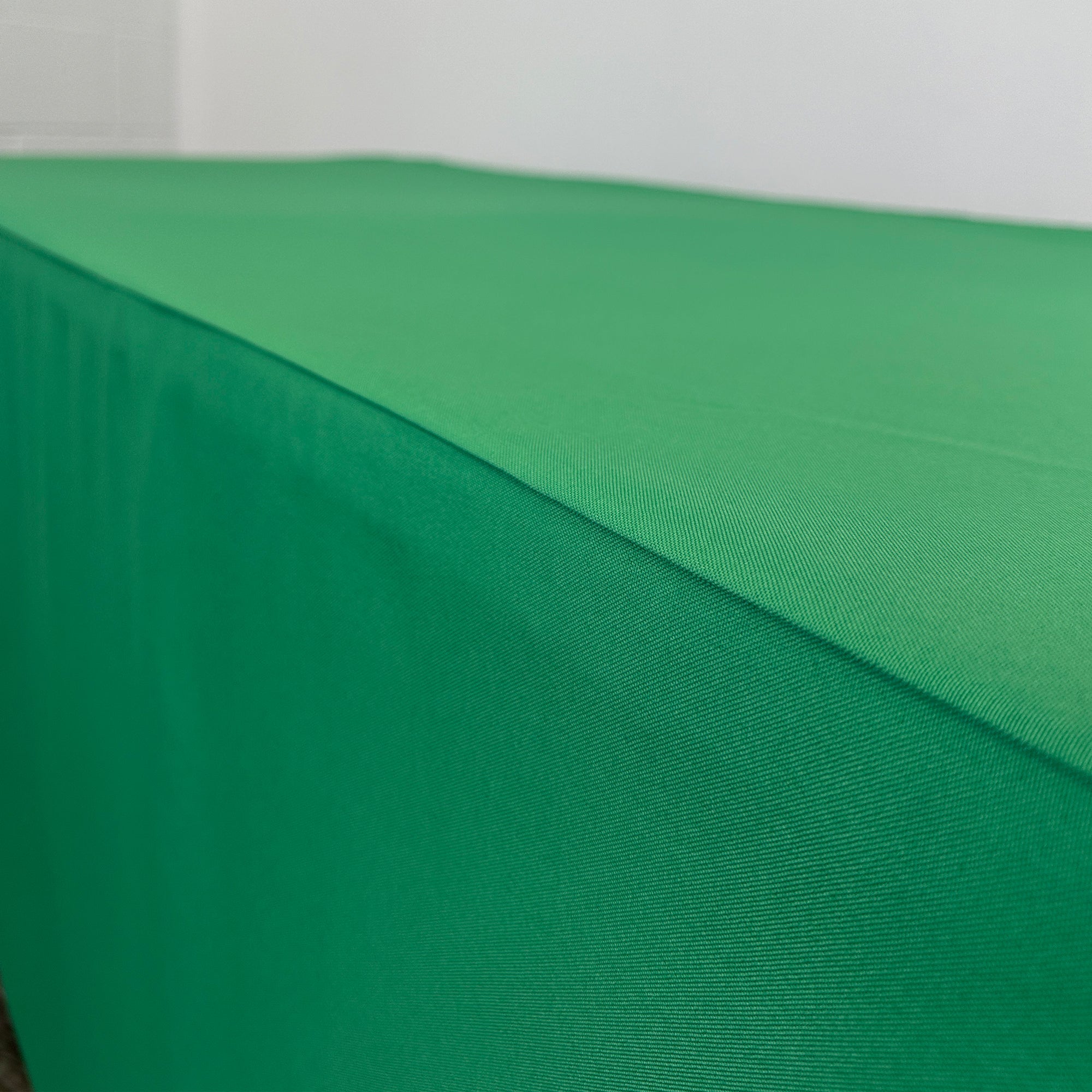 6 ft Fitted Polyester Tablecloth Rectangular Emerald Green