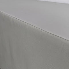 4 FT X 24 Inches Rectangular Fitted Polyester Tablecloth Gray