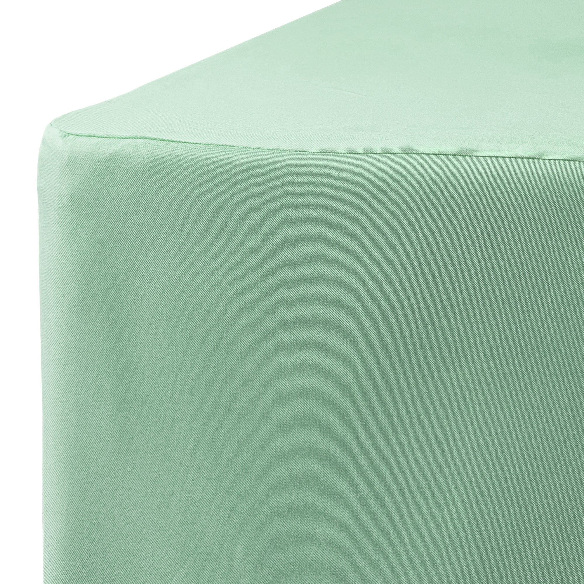 6 ft Fitted Polyester Tablecloth Rectangular Mint
