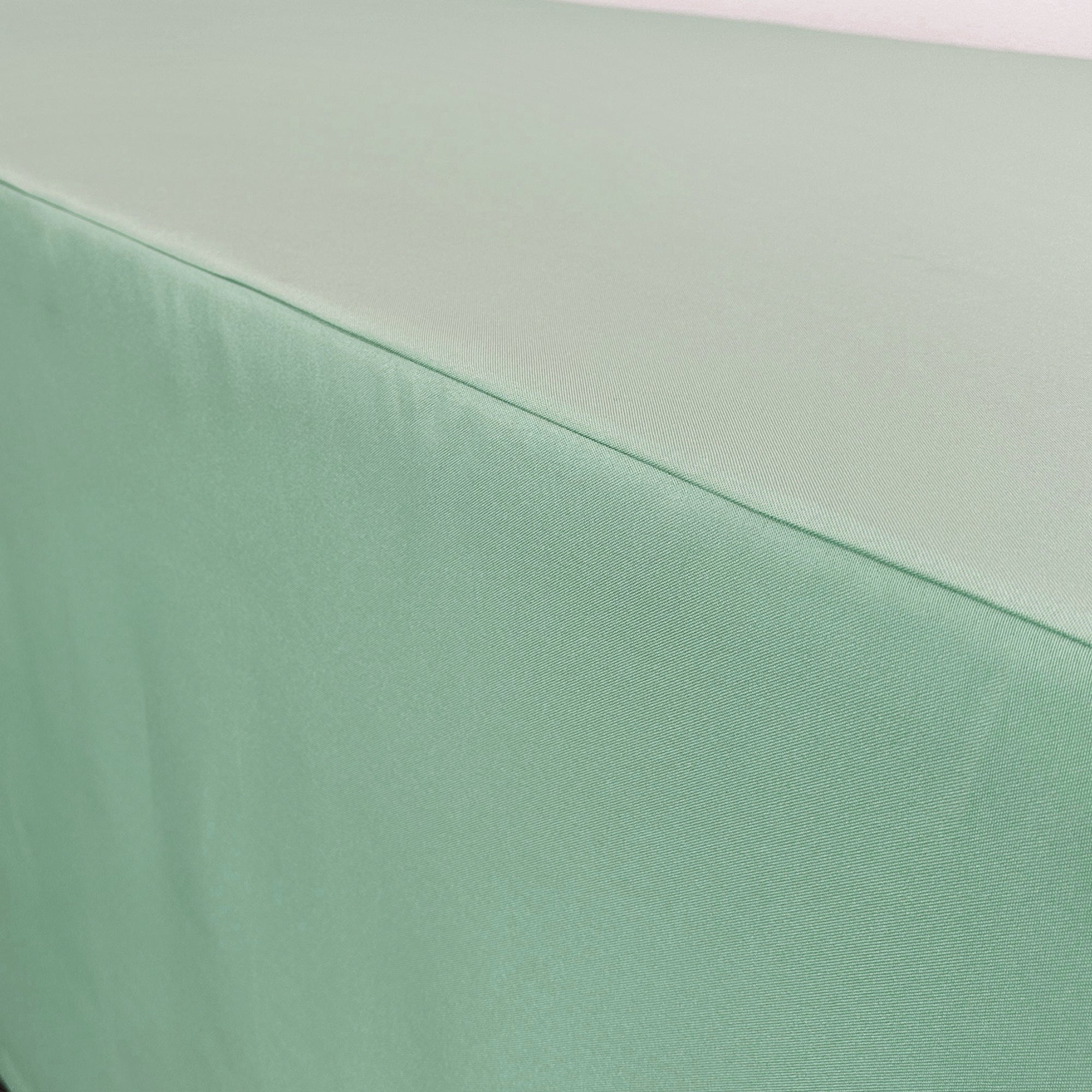 6 ft Fitted Polyester Tablecloth Rectangular Mint