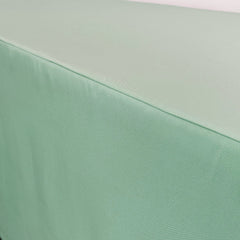 6 ft Fitted Polyester Tablecloth Rectangular Mint