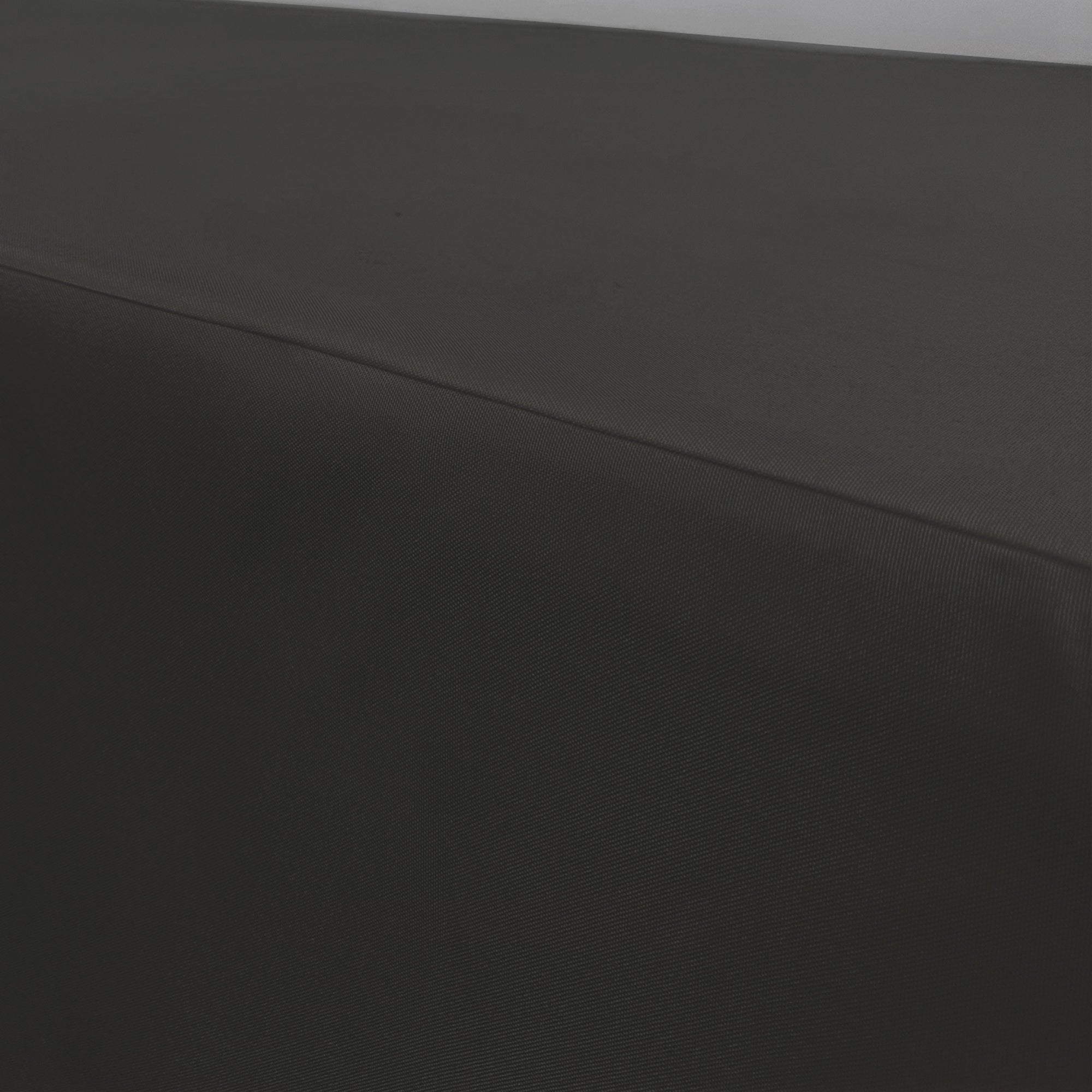 4 FT X 24 Inches  Rectangular Fitted Polyester Tablecloth Black