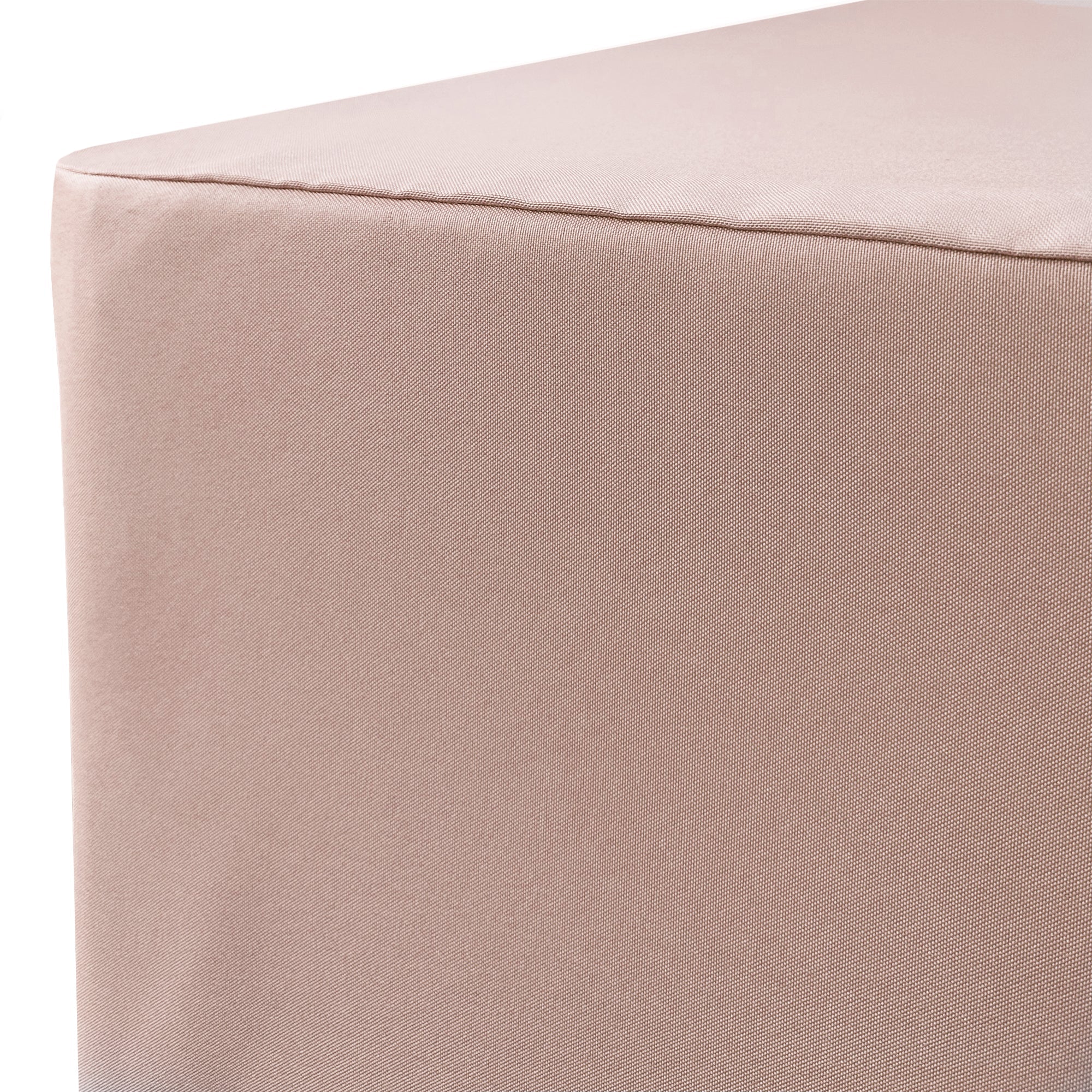 4 FT X 24 Inches  Rectangular Fitted Polyester Tablecloth Blush