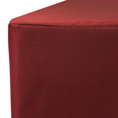 6 ft. Fitted Polyester Tablecloth Rectangular Burgundy
