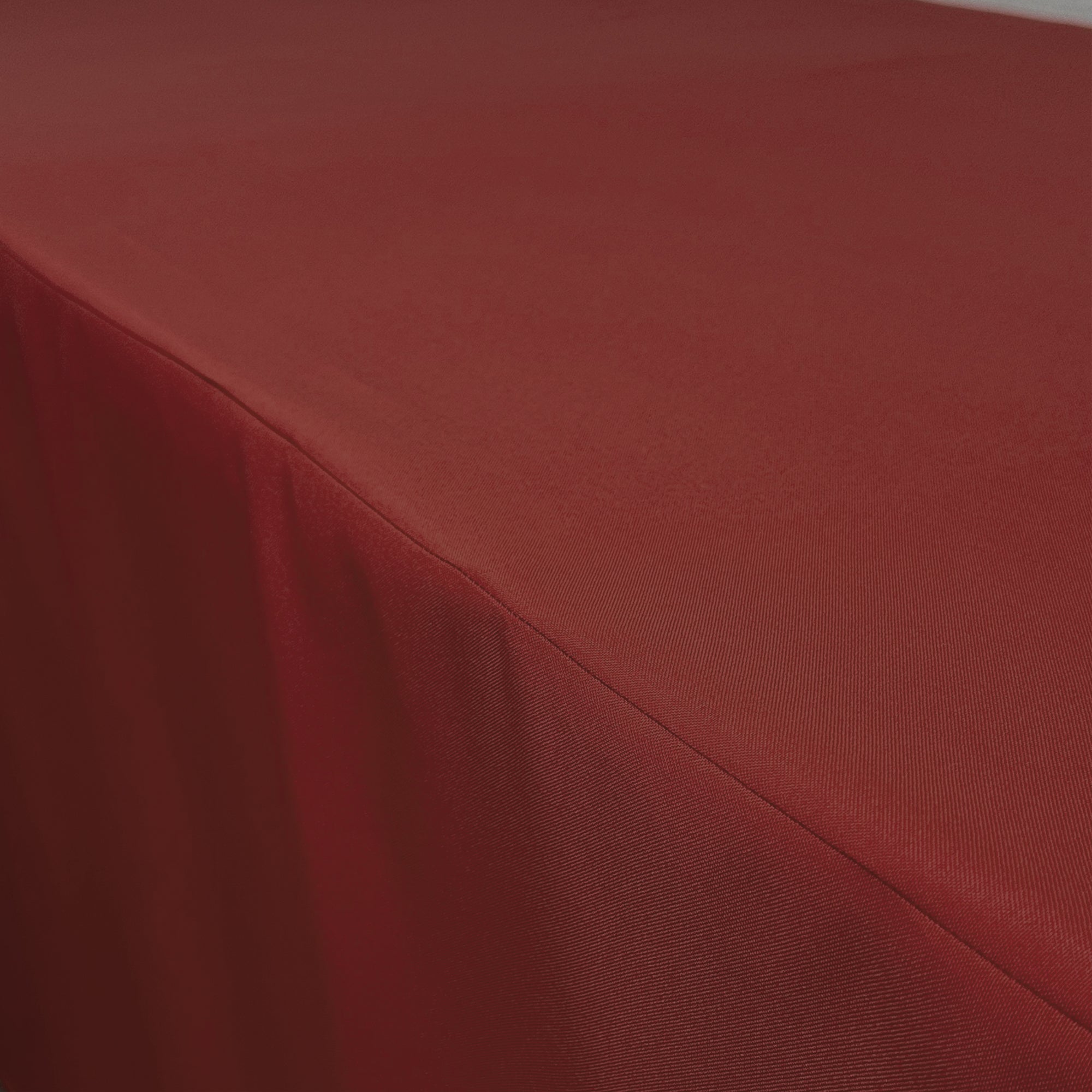 6 ft. Fitted Polyester Tablecloth Rectangular Burgundy
