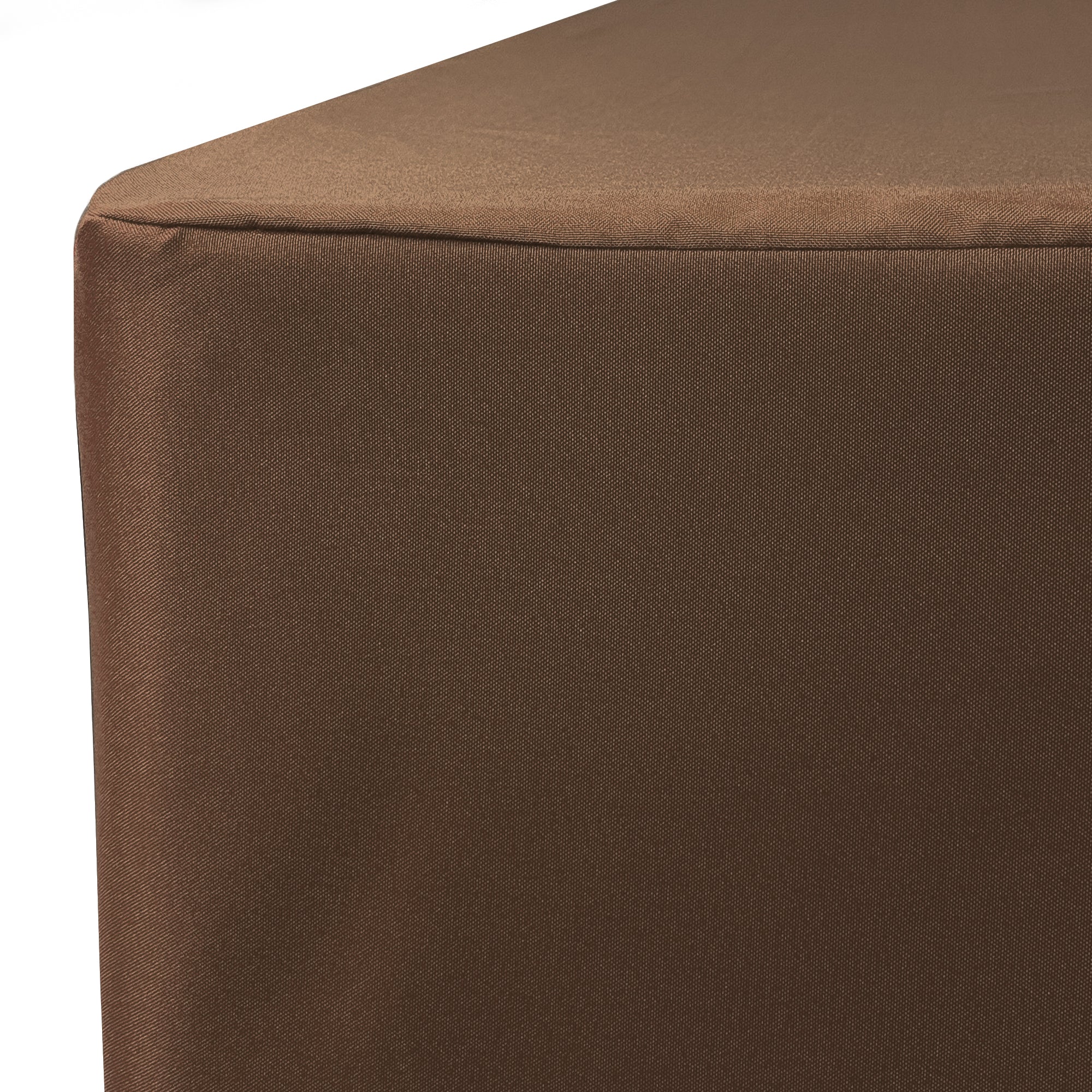 6 ft Fitted Polyester Tablecloth Rectangular Chocolate Brown