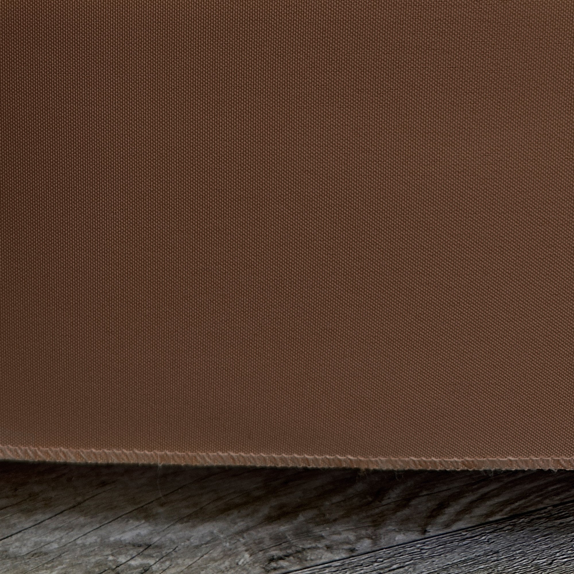 6 ft Fitted Polyester Tablecloth Rectangular Chocolate Brown