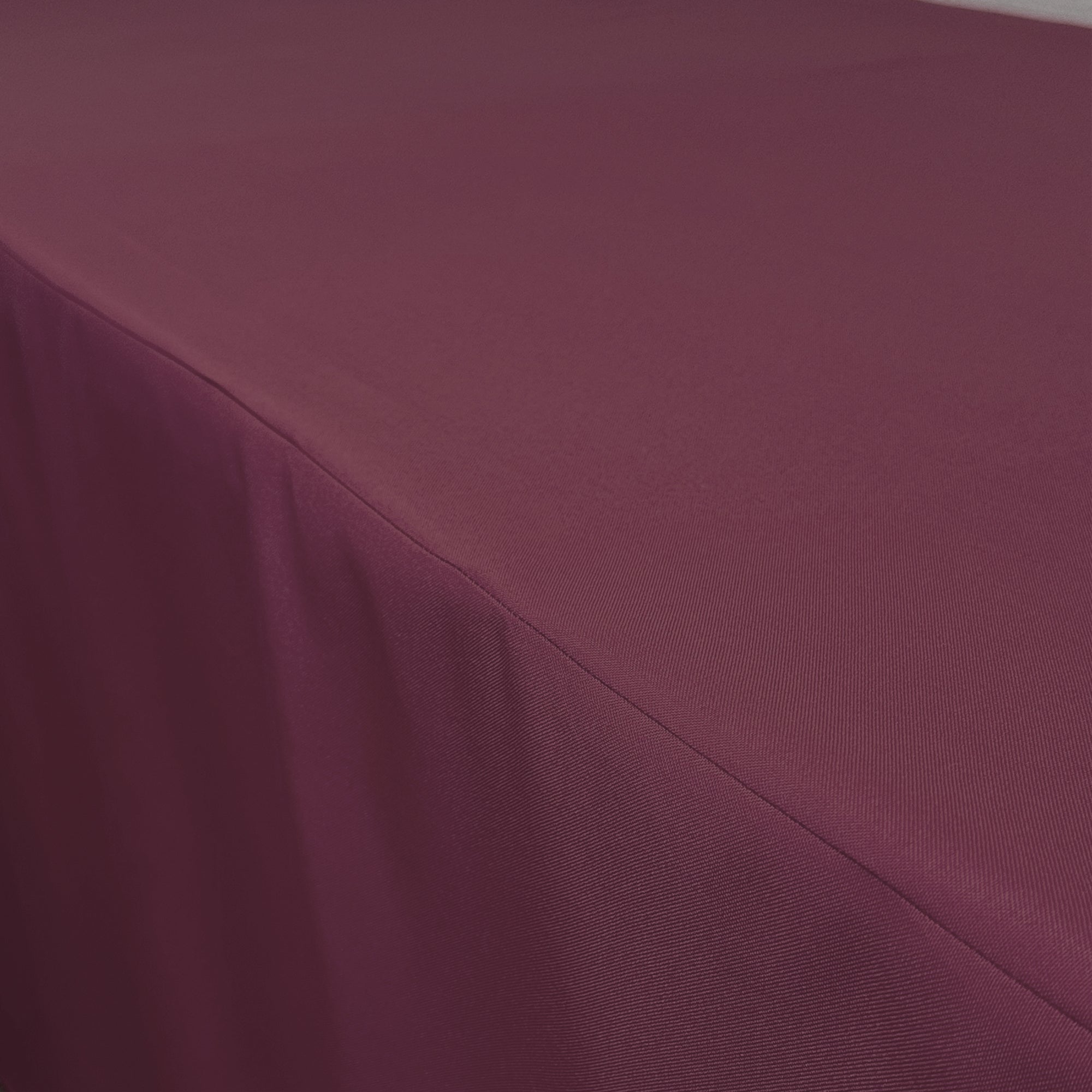 6 ft. Fitted Polyester Tablecloth Rectangular Eggplant