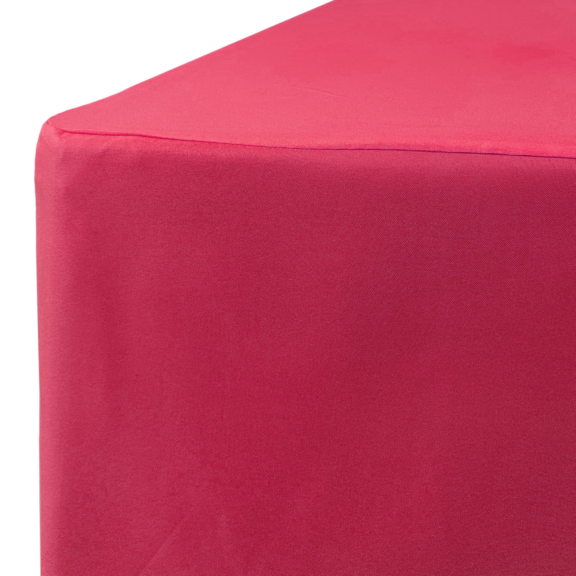 6 ft Rectangular Fitted Polyester Tablecloth  Fuchsia