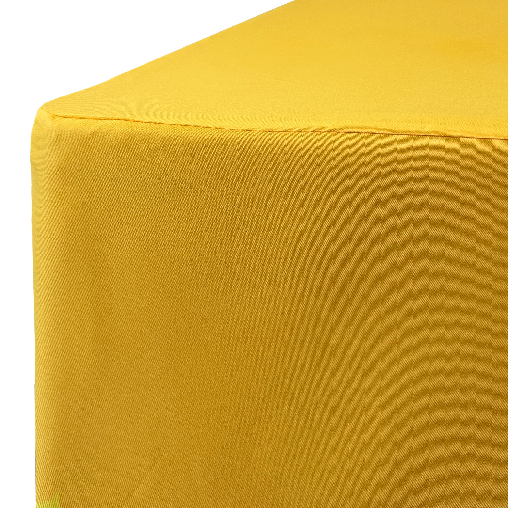 6 ft. Fitted Polyester Tablecloth Rectangular Gold