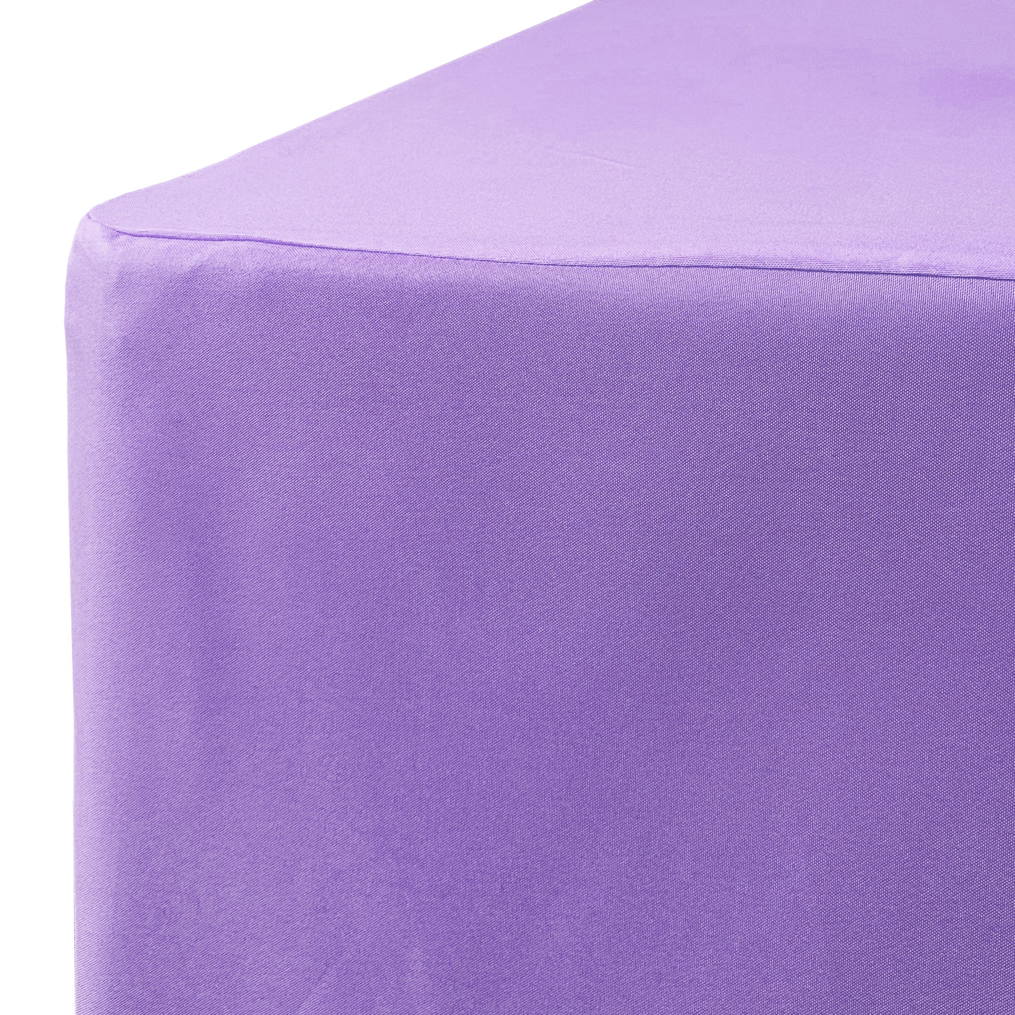 6 ft. Fitted Polyester Tablecloth Rectangular Lavender
