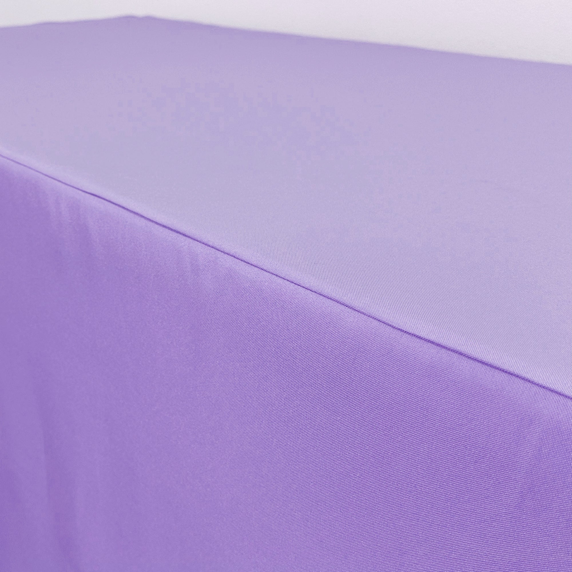 6 ft. Fitted Polyester Tablecloth Rectangular Lavender