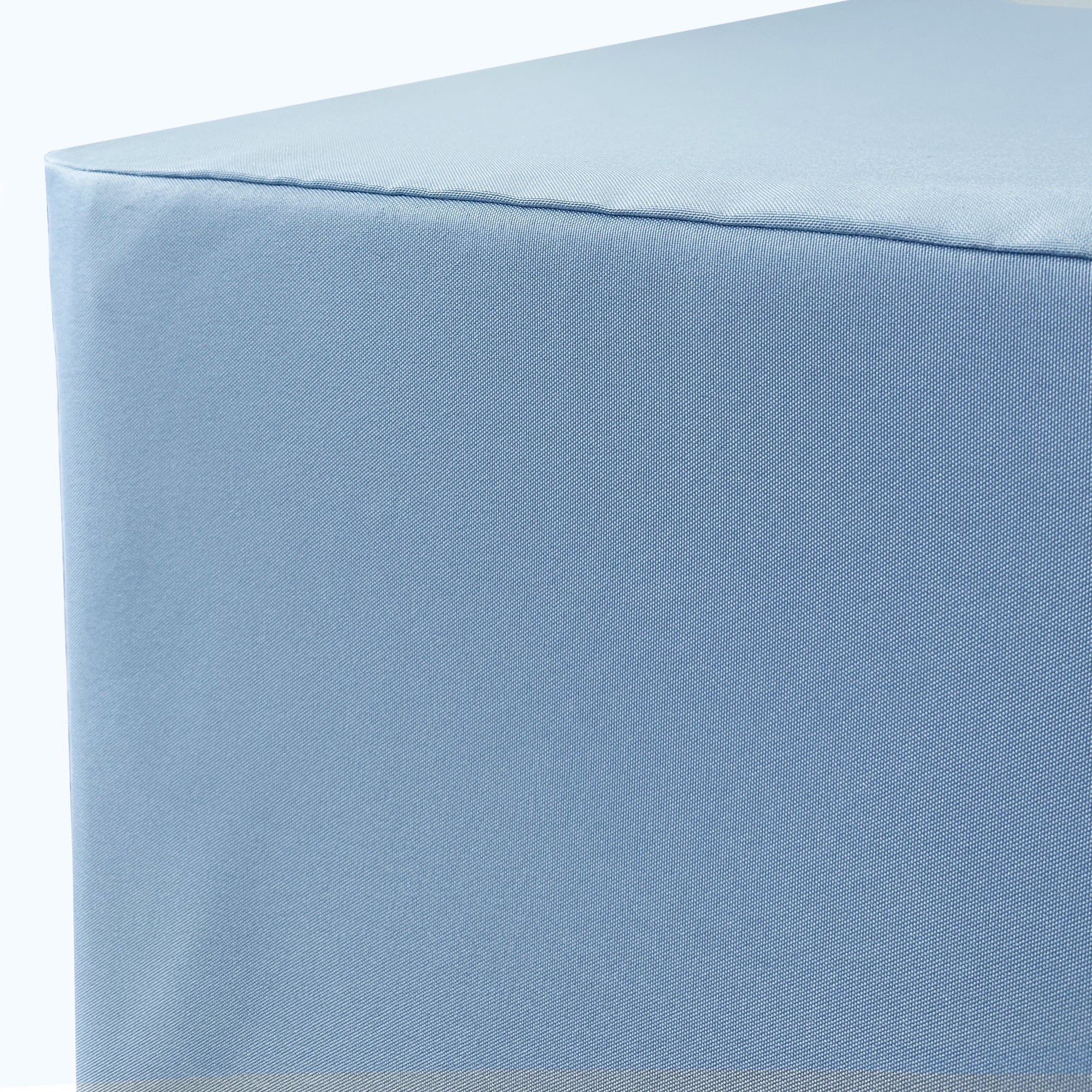 6 ft. Fitted Polyester Tablecloth Rectangular Light Blue