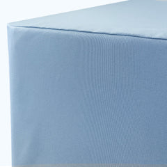 6 ft. Fitted Polyester Tablecloth Rectangular Light Blue