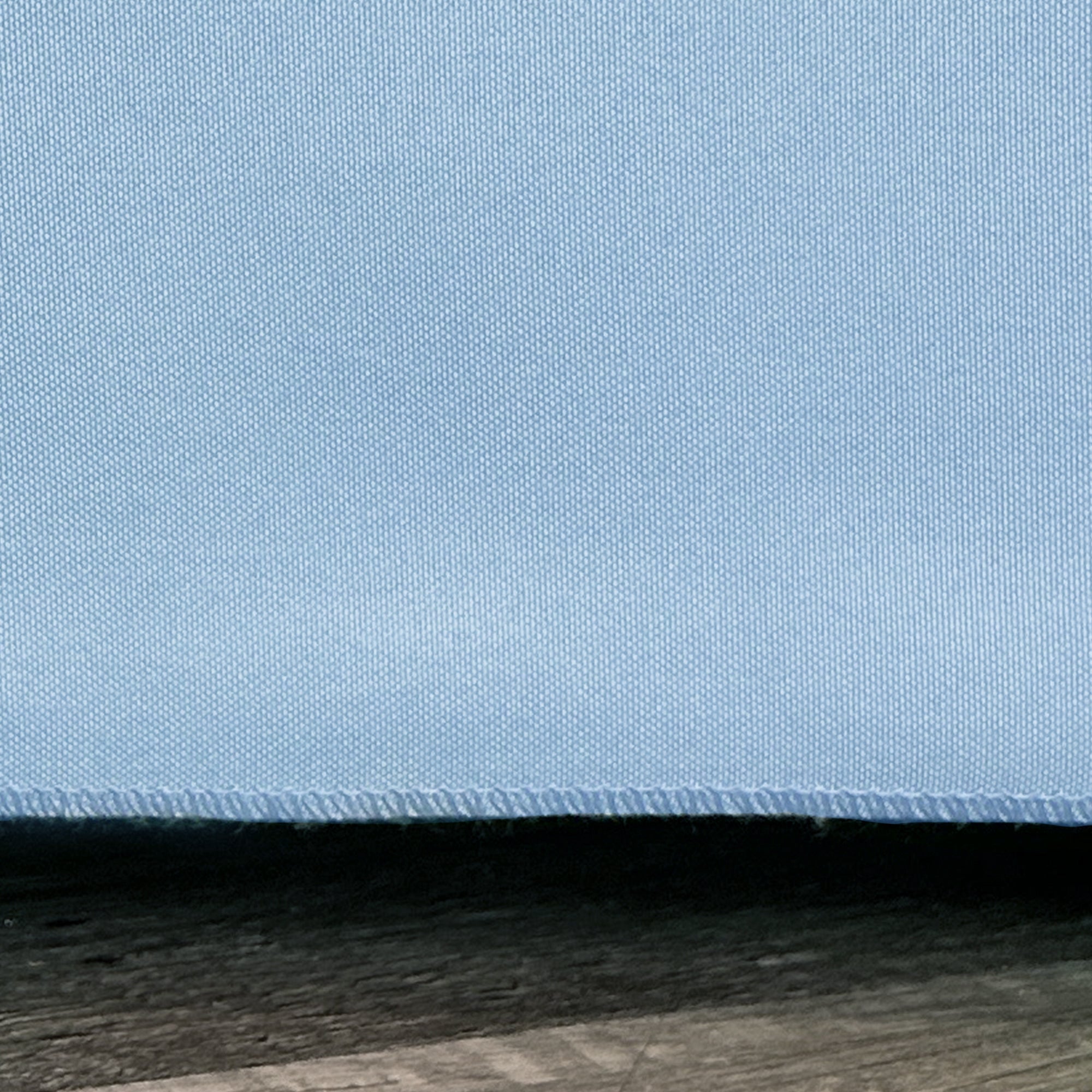 6 ft. Fitted Polyester Tablecloth Rectangular Light Blue