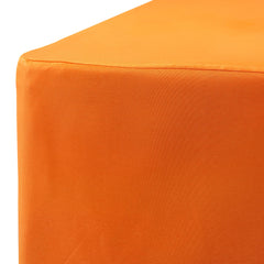 6 ft. Fitted Polyester Tablecloth Rectangular Orange
