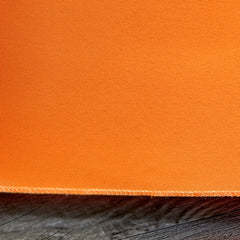 6 ft. Fitted Polyester Tablecloth Rectangular Orange