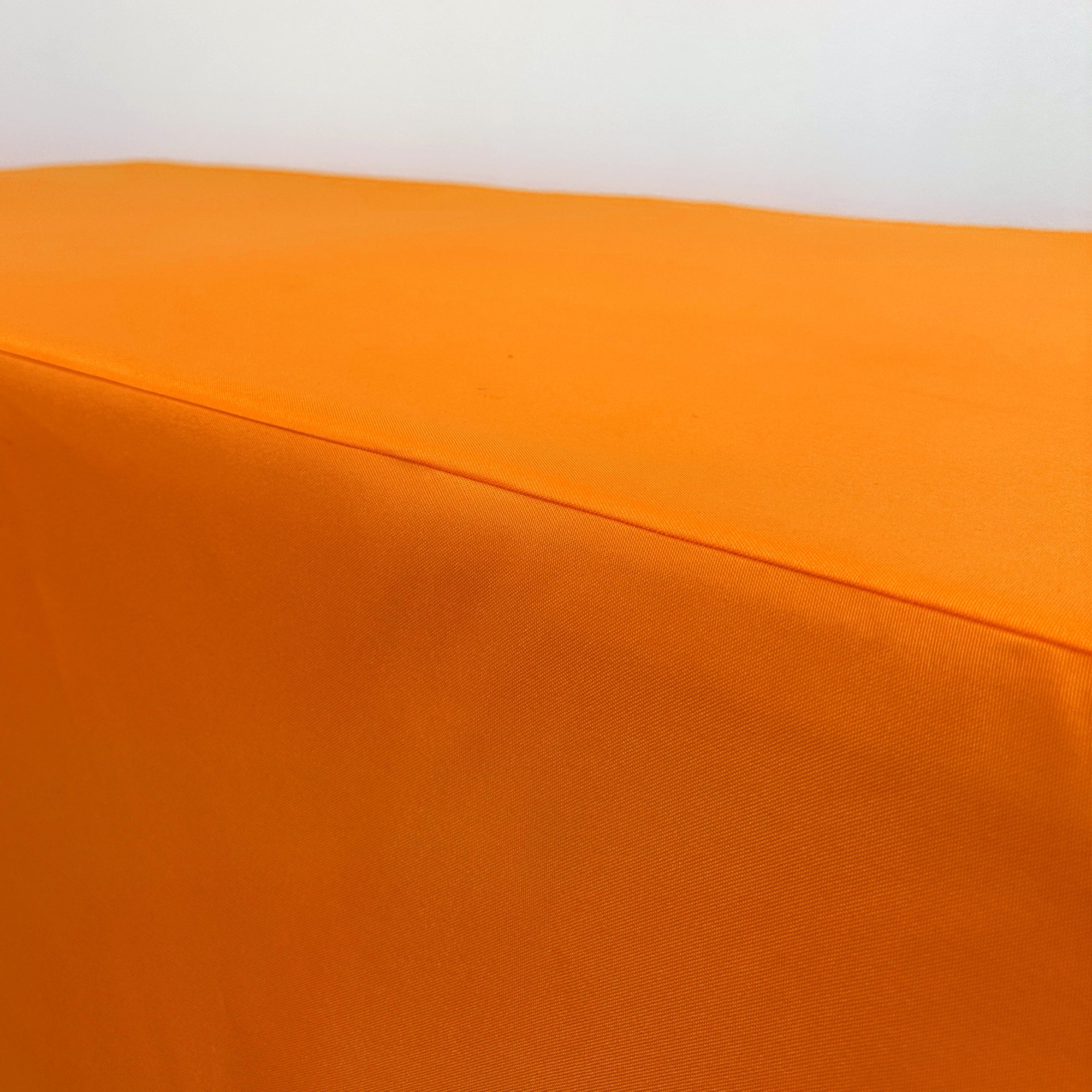 6 ft. Fitted Polyester Tablecloth Rectangular Orange