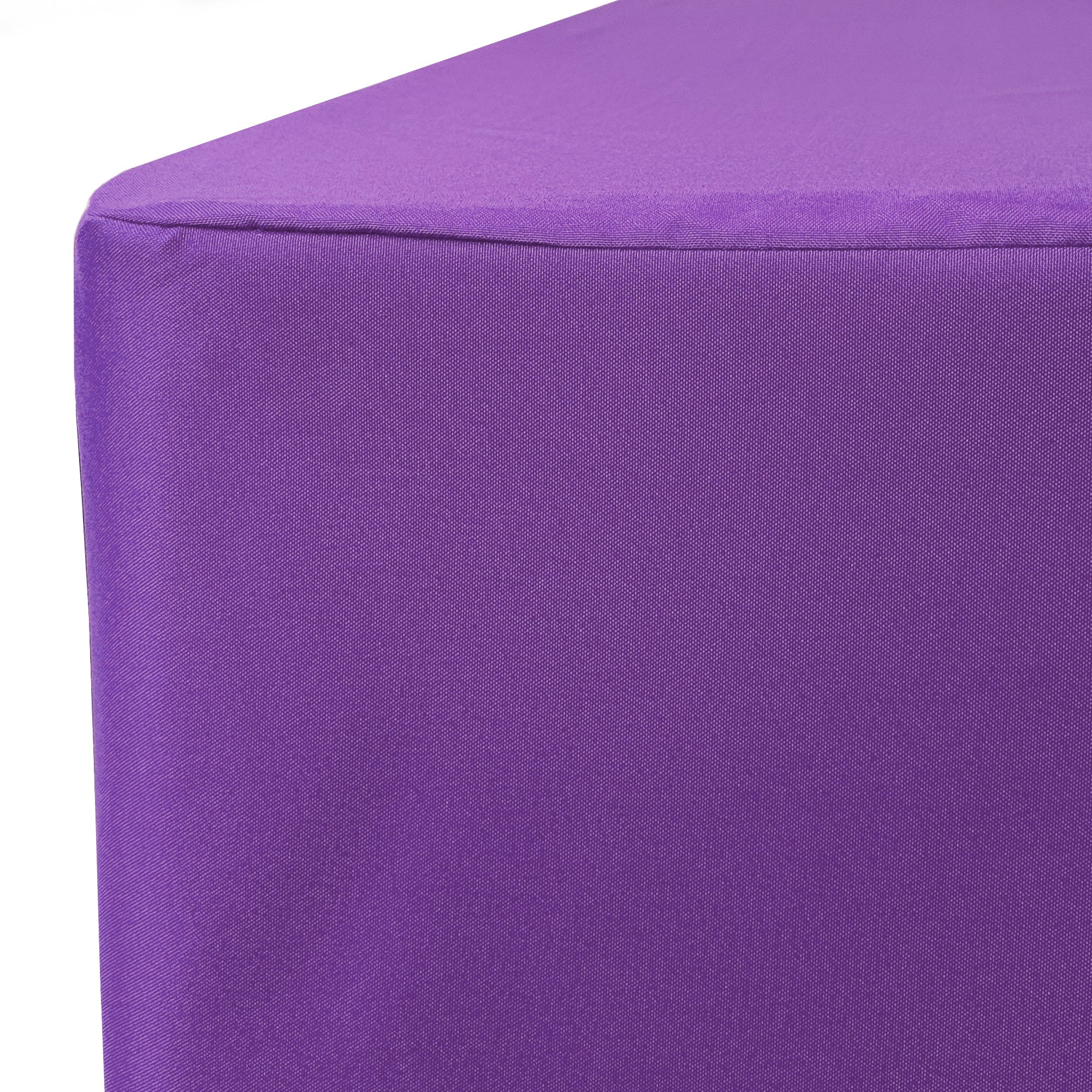 6 ft. Fitted Polyester Tablecloth Rectangular Purple