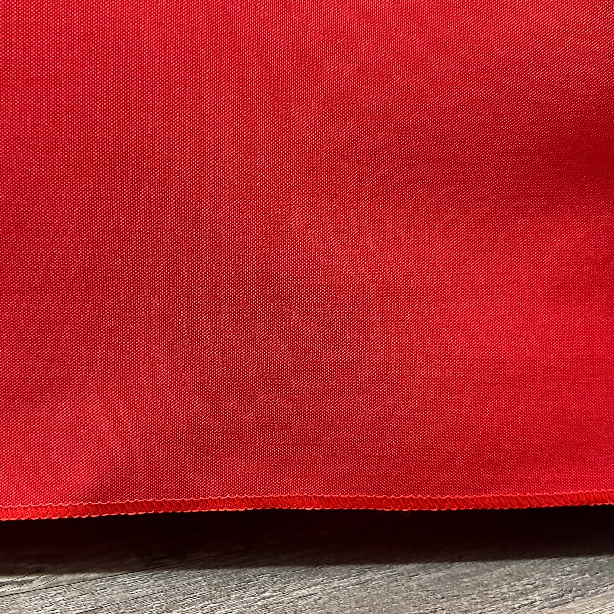 6 ft Rectangular Fitted Polyester Tablecloth  Red