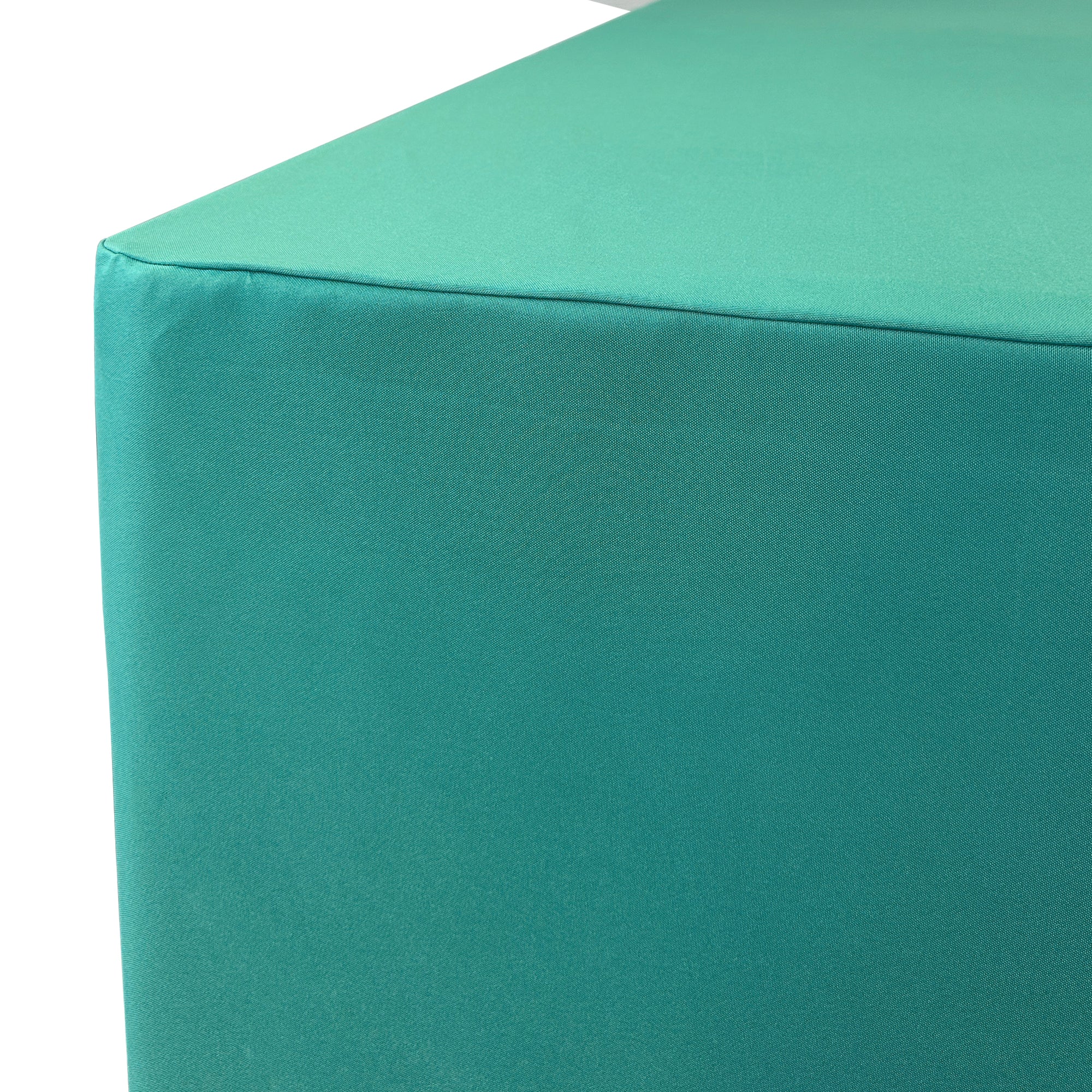 6 ft. Fitted Polyester Tablecloth Rectangular Teal