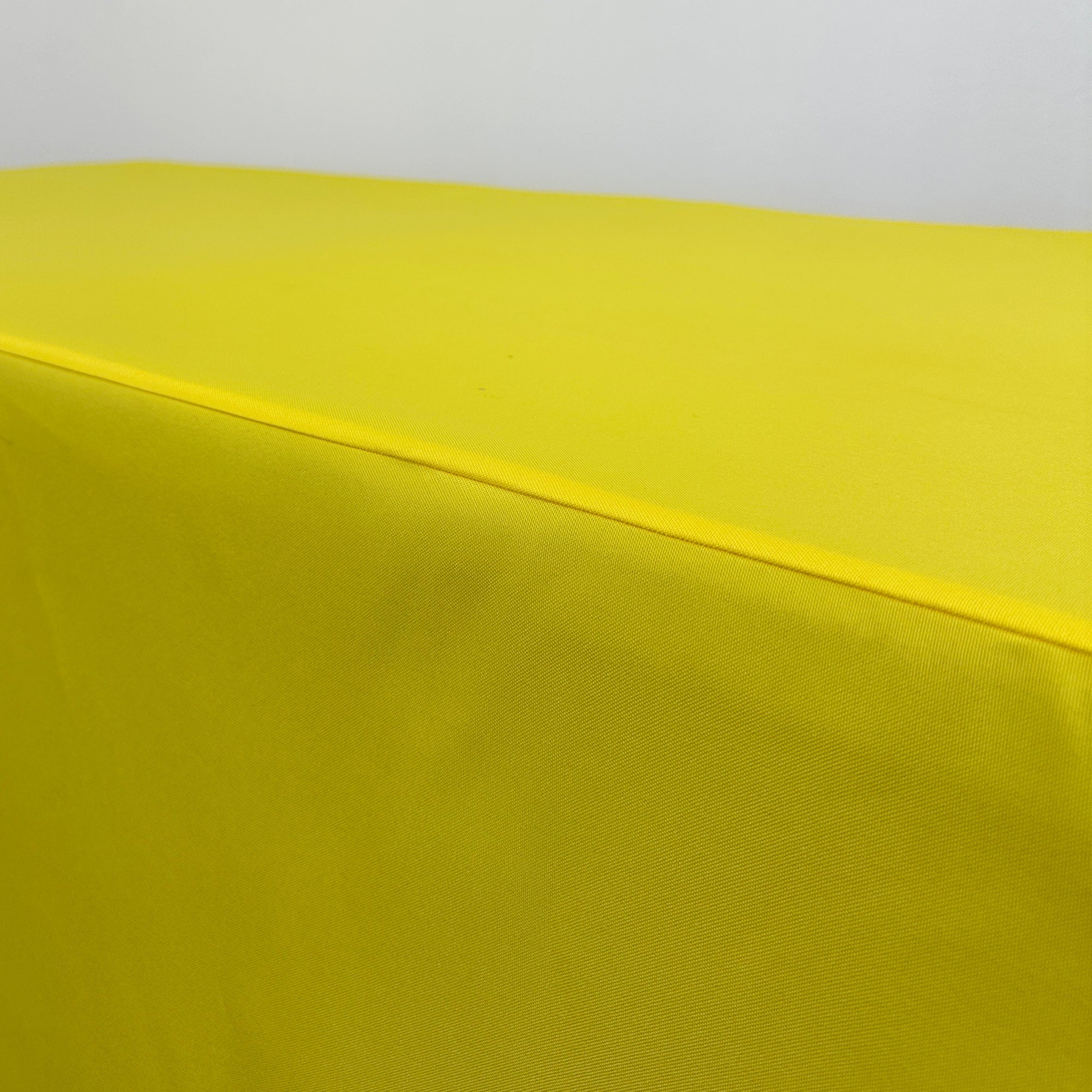 6 ft Fitted Polyester Tablecloth Rectangular Canary Yellow