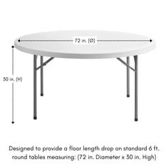132 inch Satin Round Tablecloth Navy Blue