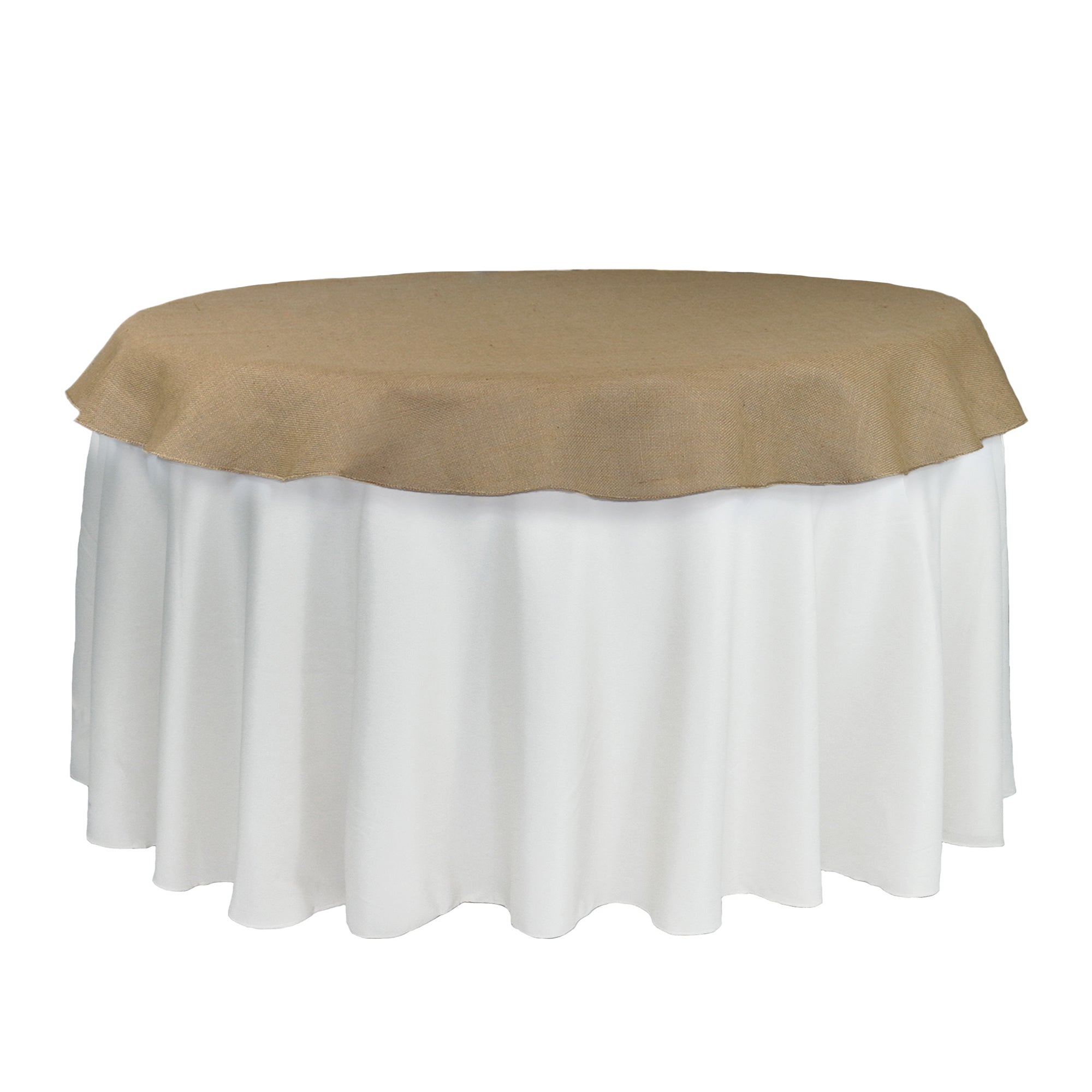60 Inch Round Burlap Tablecloth