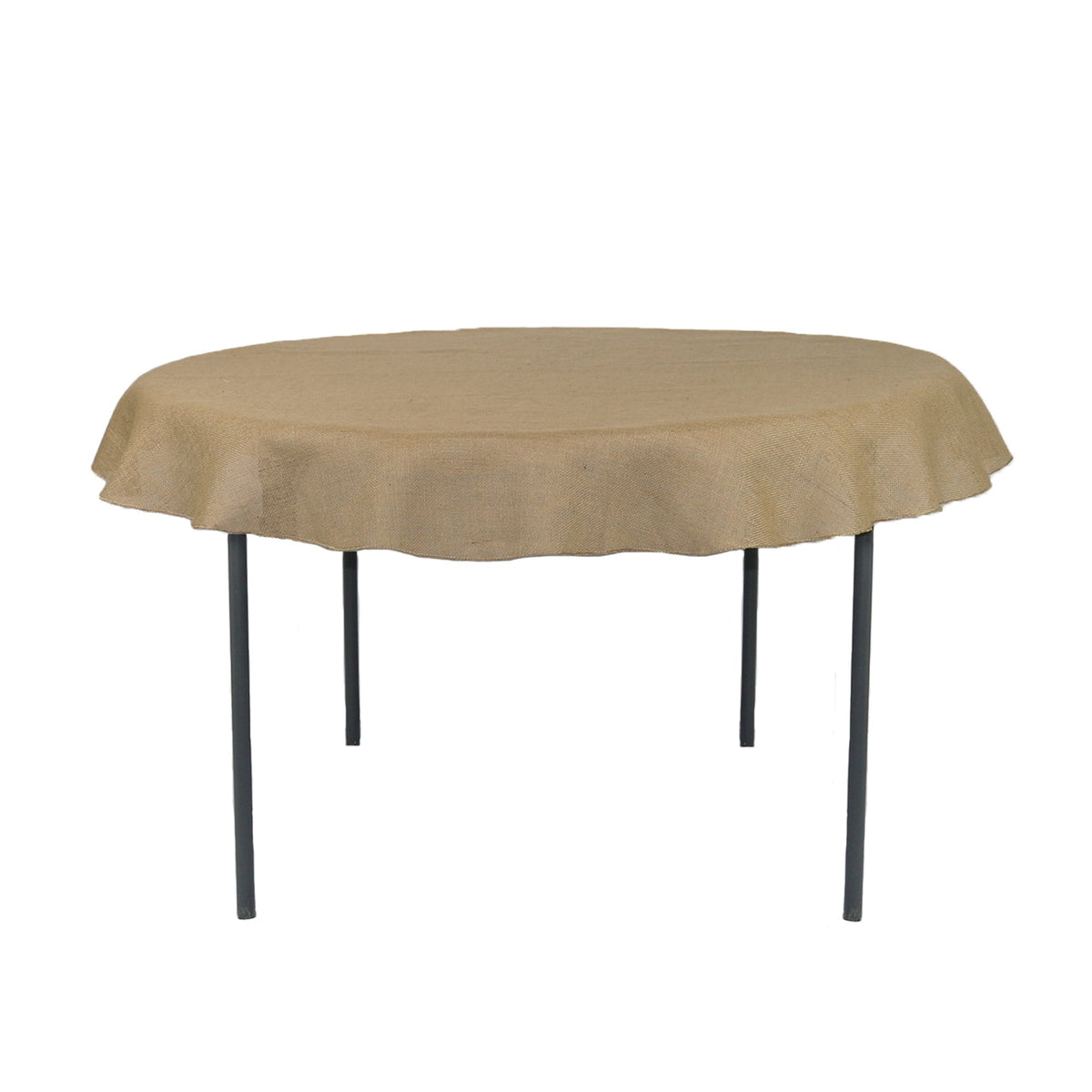 60 Inch Round Burlap Tablecloth