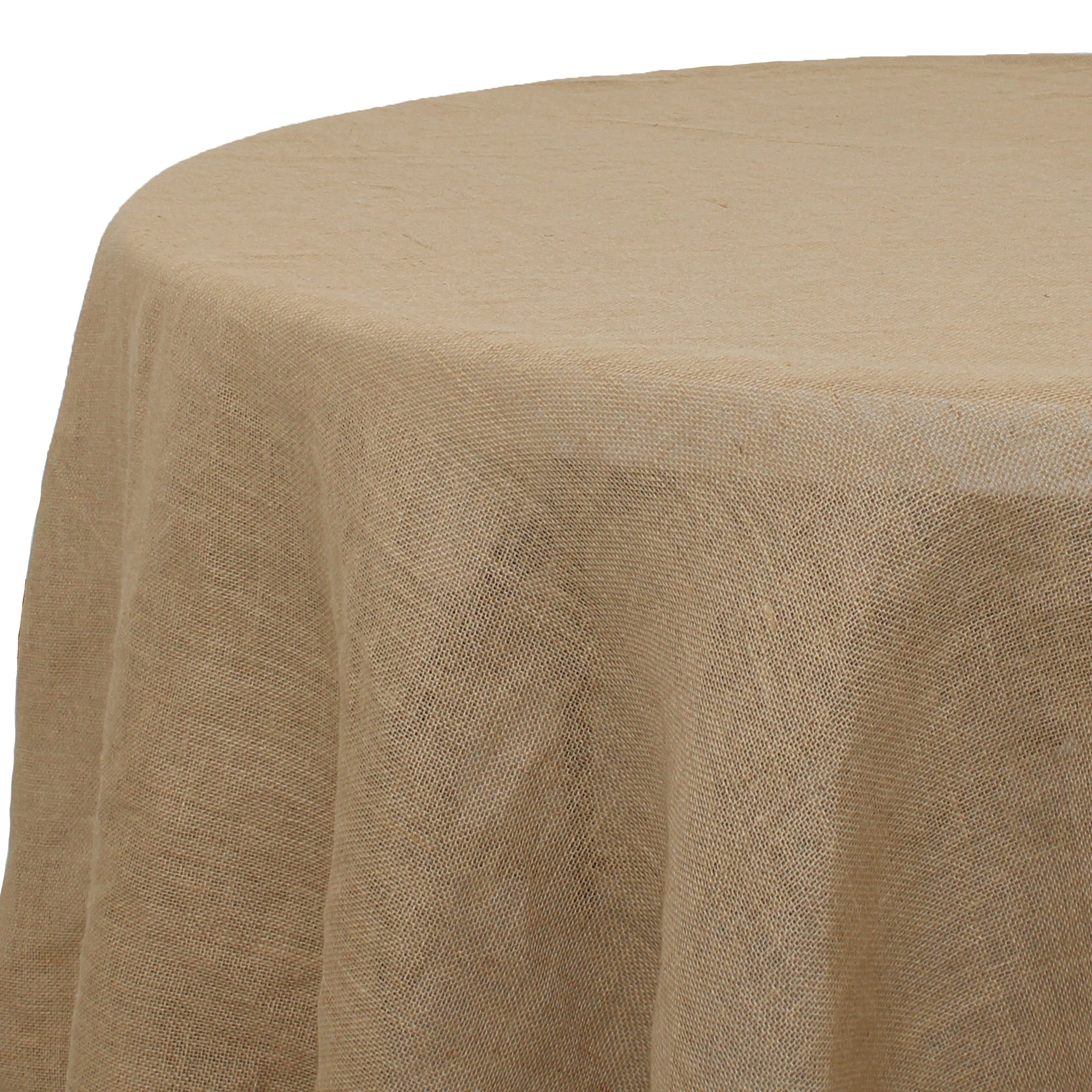 120 Inch Round Burlap Tablecloth