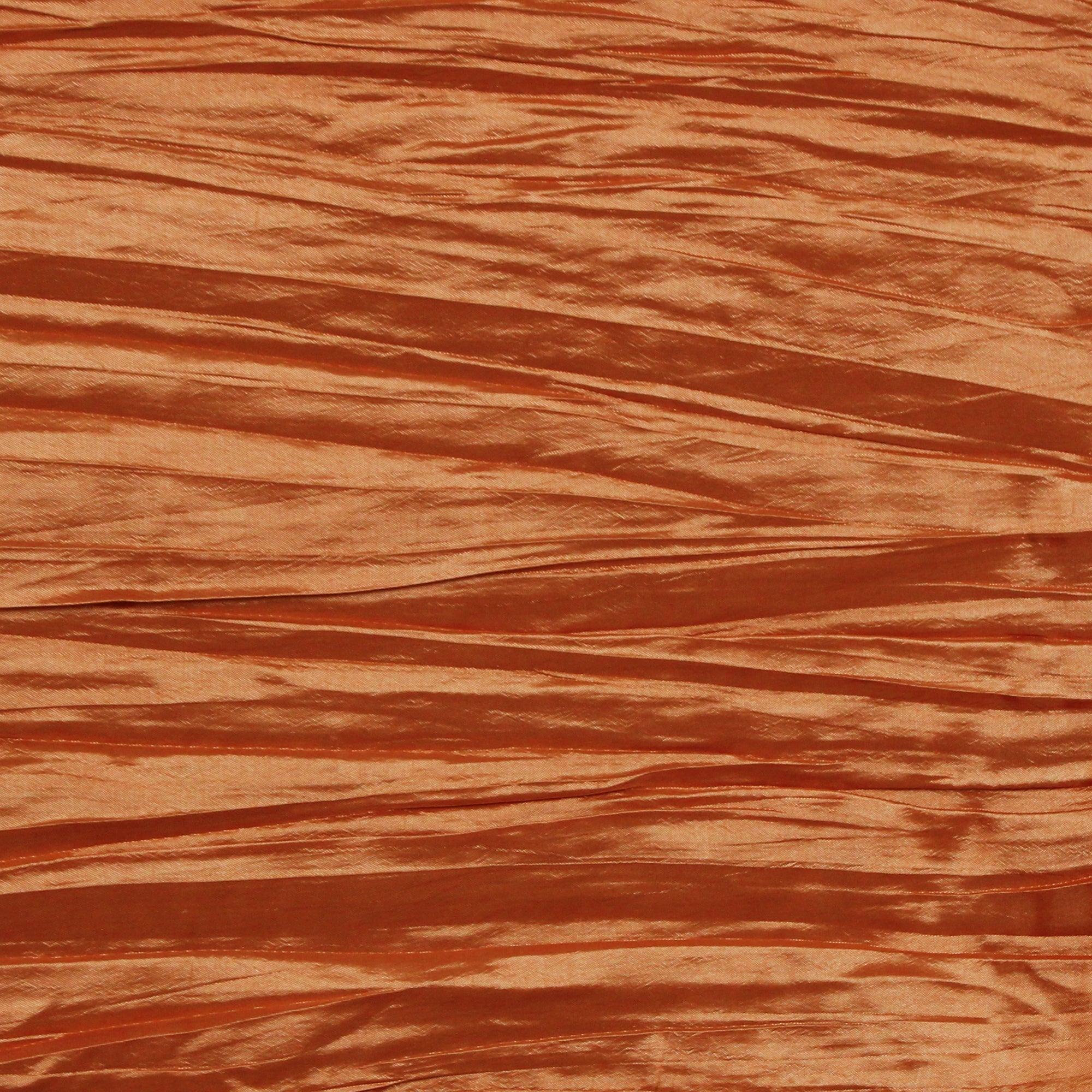 14 x 108 Inch Crinkle Taffeta Table Runner Burnt Orange