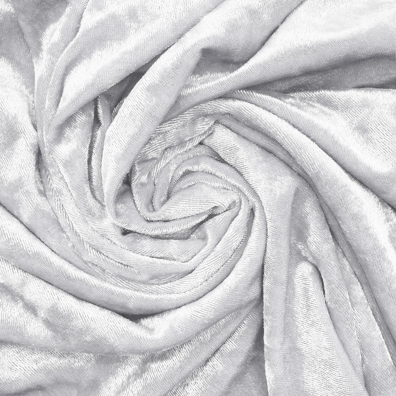 132 Inch Round Crushed Velvet Tablecloth White