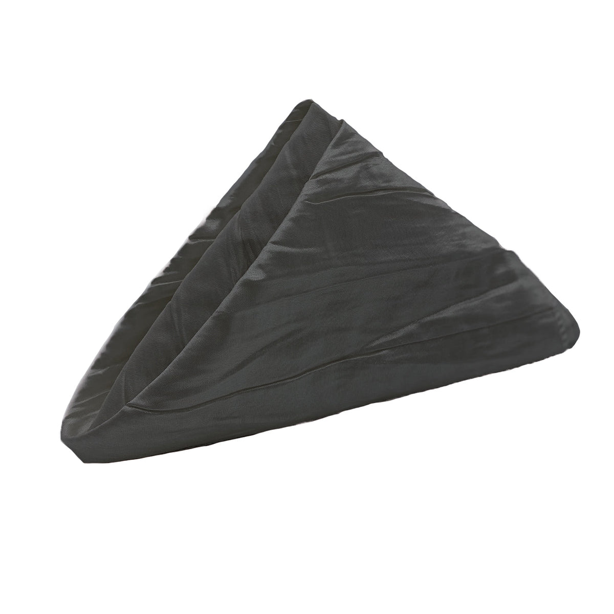 20 Inch Crinkle Taffeta Cloth Napkins Black (Pack of 10)