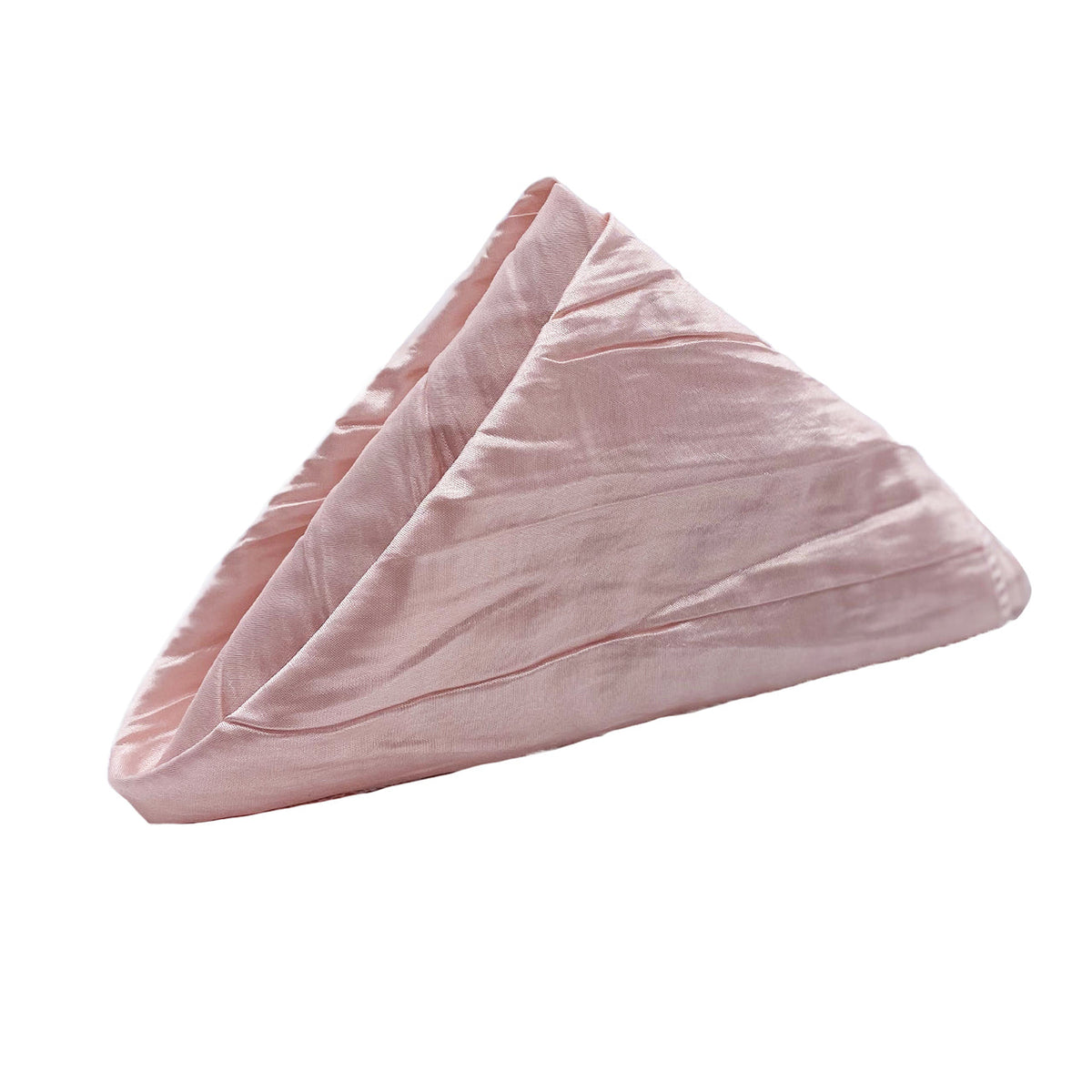 20 Inch Crinkle Taffeta Cloth Napkins Blush (Pack of 10)