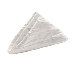 20 Inch Crinkle Taffeta Cloth Napkins White (Pack of 10)
