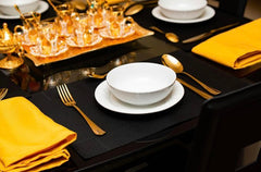 20 inch Polyester Cloth Napkins Gold (Pack of 10)