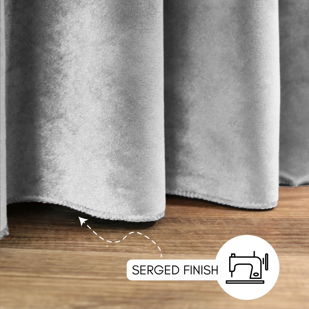 132 Inch Round Velvet Tablecloth Gray