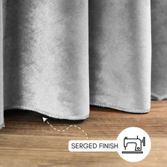 132 Inch Round Velvet Tablecloth Gray