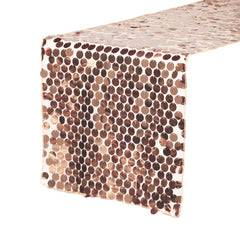 14" x 108" Large Payette Sequin Table Runner Blush