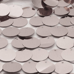 14" x 108" Large Payette Sequin Table Runner Silver
