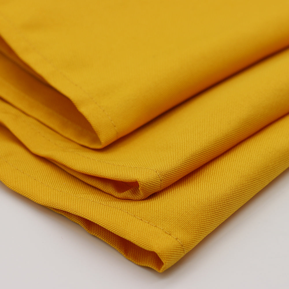 20 inch Polyester Cloth Napkins Gold (Pack of 10)