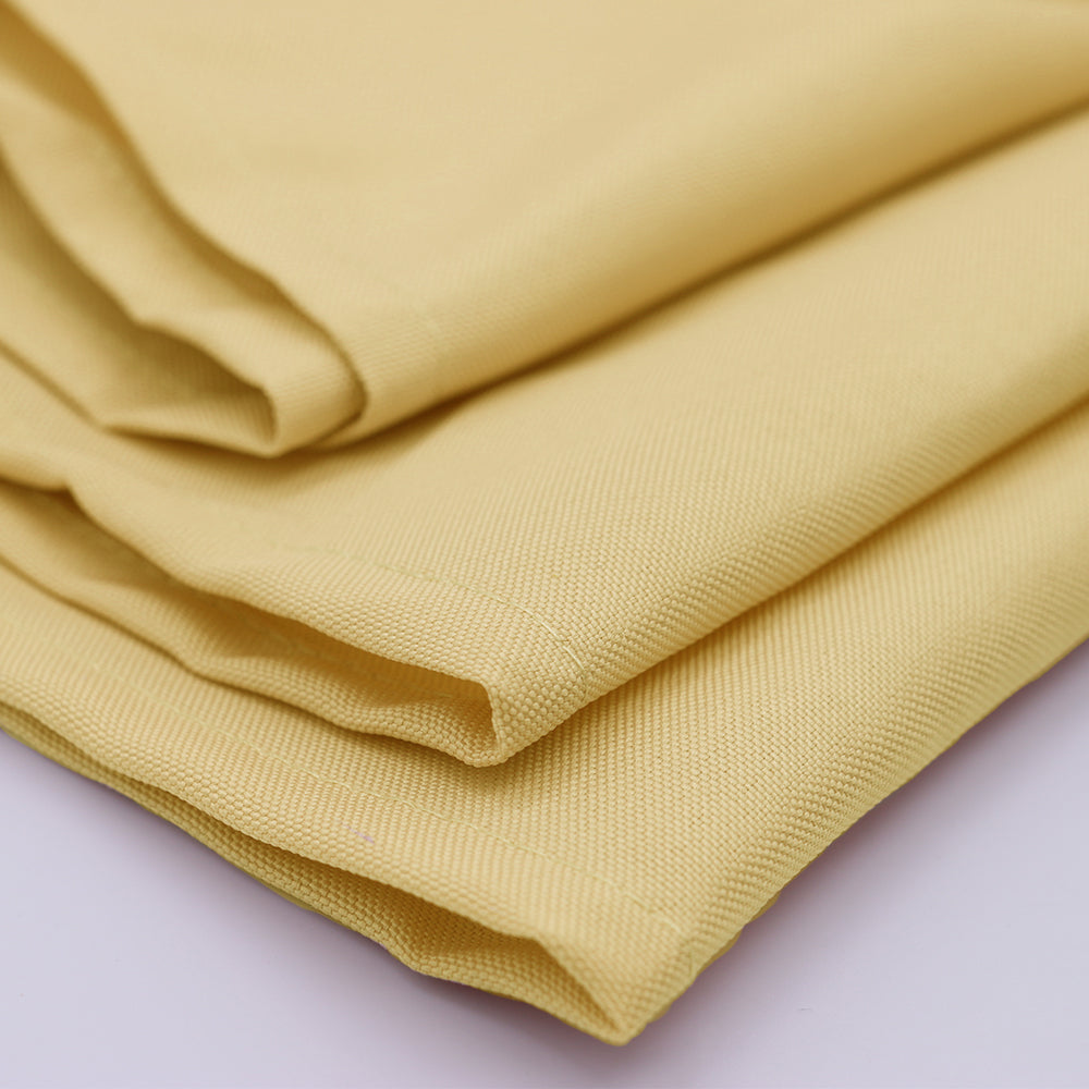 20 inch Polyester Cloth Napkins Pastel Yellow (Pack of 10)