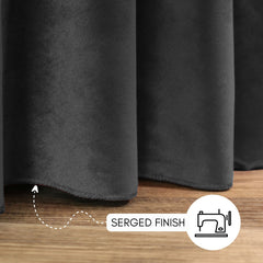 120 Inch Round Velvet Tablecloth Black