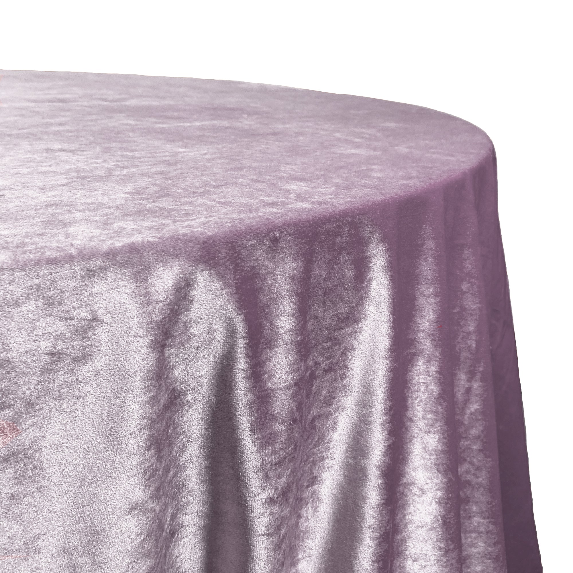 120 Inch Round Velvet Tablecloth Dusty Mauve