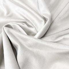132 Inch Round Velvet Tablecloth White