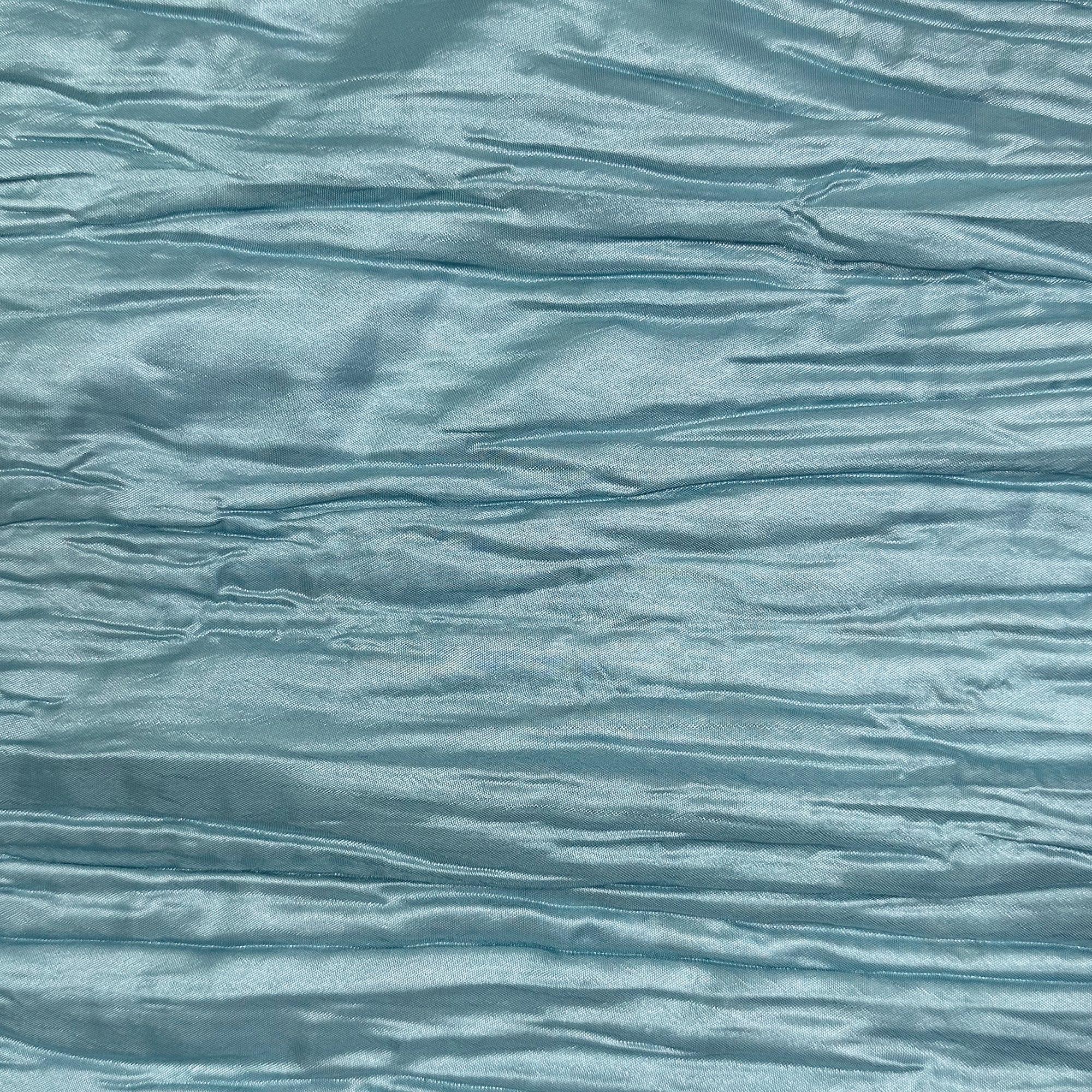 14 x 108 Inch Crinkle Taffeta Table Runner Dusty Blue