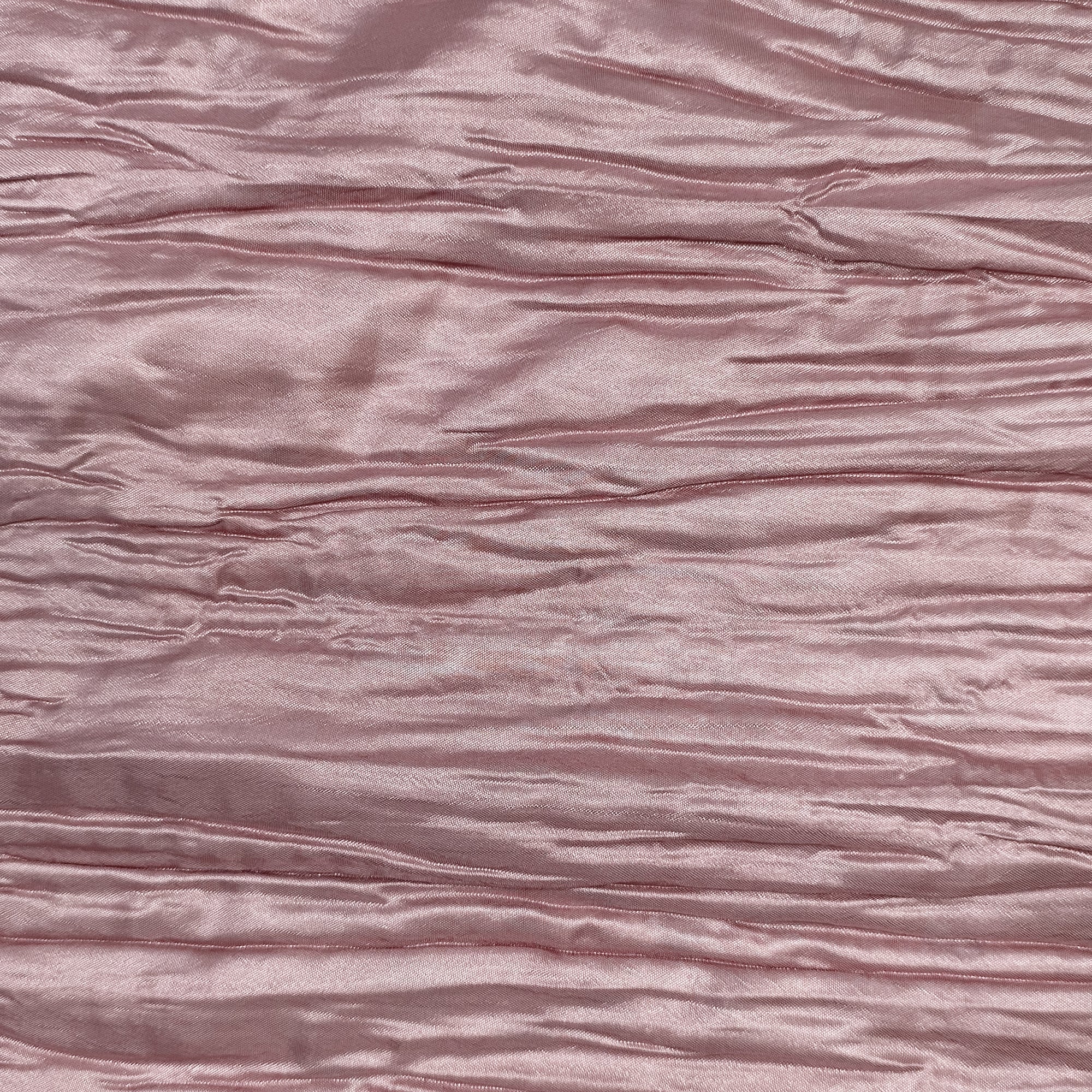 14 x 108 Inch Crinkle Taffeta Table Runner Dusty Rose