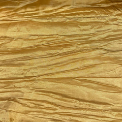 14 x 108 inch Crinkle Taffeta Table Runner Gold